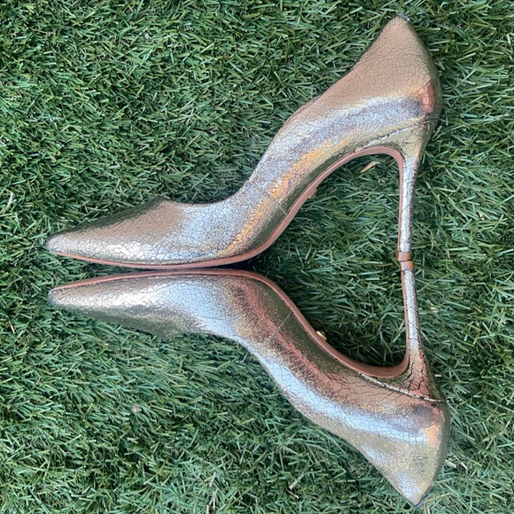 GORGEOUS Schutz Lou Pumps Gold Stiletto Heels size 9_Make a Deal, Gone Monday! - Picture 4 of 10
